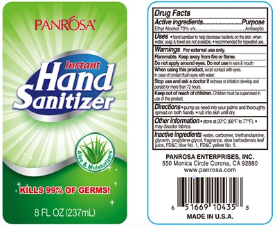 Label (Updated Label  237ml Panrosa Hand Sanitizer Aloe)
